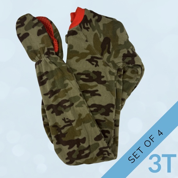 The Children's Place Pajamas Size 3T Set of 4 Boys Fleece Pajamas - Picture 6 of 9